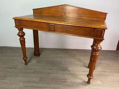 Lot 482 - A VICTORIAN OAK CONSOLE TABLE