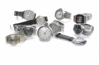 Lot 183 - GROUP OF TEN WRIST WATCHES including a Zodiac...