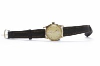 Lot 187 - GENTLEMAN'S RECORD WRIST WATCH the round dial...