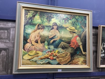 Lot 4 - THE PICNIC, MARCEL DYF AND A STILL LIFE WITH LOBSTER
