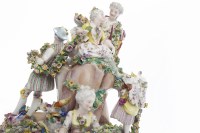 Lot 1103 - LATE 19TH CENTURY LARGE DRESDEN FIGURAL...