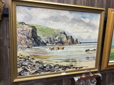 Lot 590 - AN OIL PAINTING BY TORQUIL J. MACLEOD