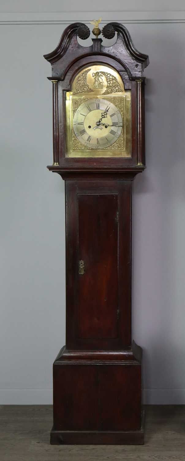 Lot 1156 - AN EARLY 19TH CENTURY AND LATER LONGCASE CLOCK