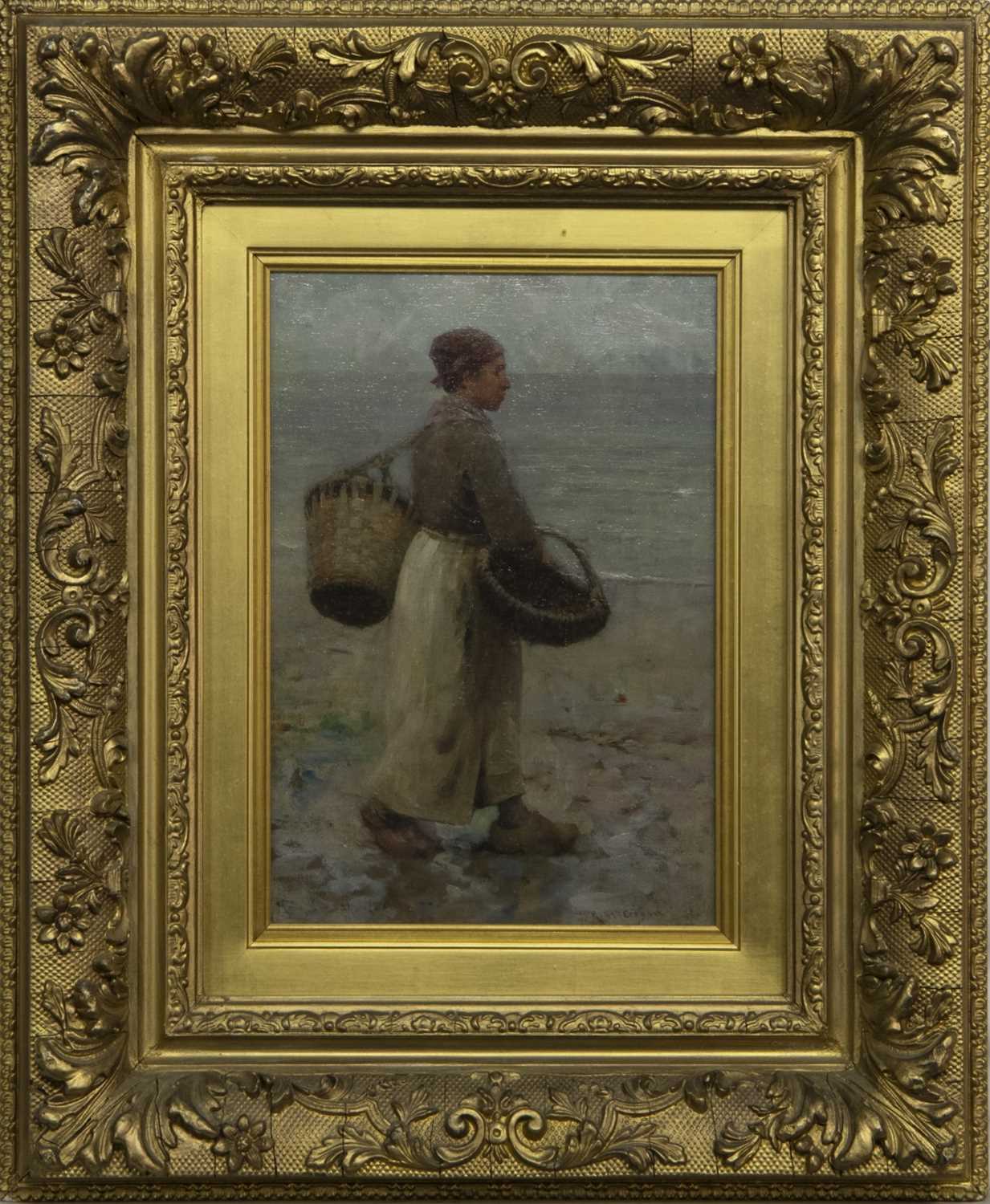 Lot 16 - A DAY AT WORK, AN OIL BY ROBERT MCGREGOR