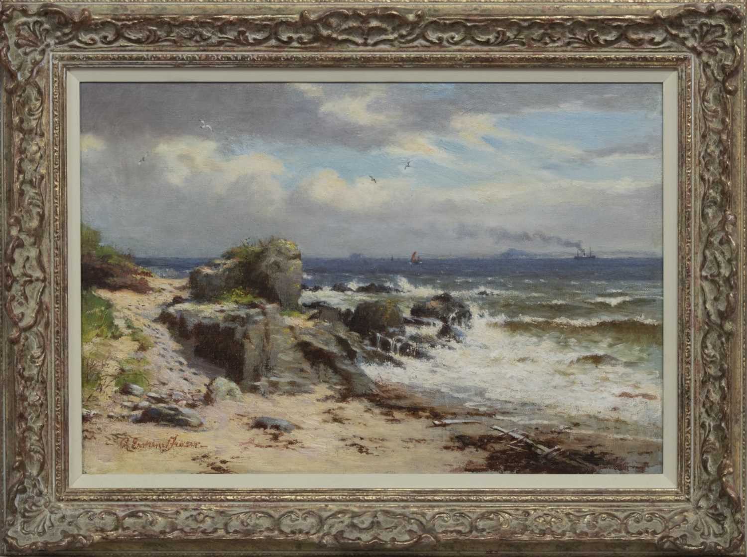 Lot 17 - INCHMACOLM, FORTH ESTUARY, AN OIL BY A E FRASER