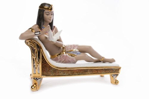 Lot 1110 - SPANISH NADAL FIGURE OF CLEOPATRA modelled as...