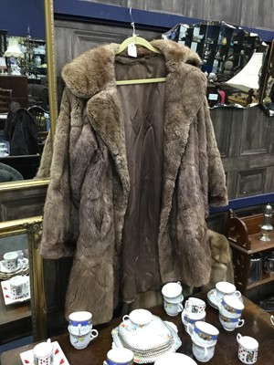 Lot 320A - A FUR JACKET AND FUR COAT