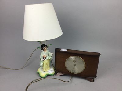Lot 30 - A MID CENTURY METAMEC MANTEL CLOCK AND OTHER ITEMS