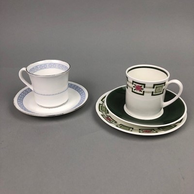 Lot 18 - A WEDGWOOD SUSIE COOPER COFFEE SERVICE AND A ROYAL WORCESTER COFFEE SERVICE