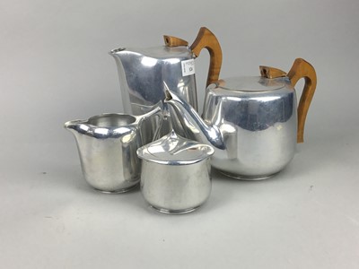 Lot 124 - A PICQUOT WARE FOUR PIECE TEA AND COFFEE SERVICE