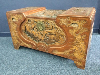 Lot 779 - A 20TH CENTURY CHINESE CAMPHORWOOD BLANKET CHEST