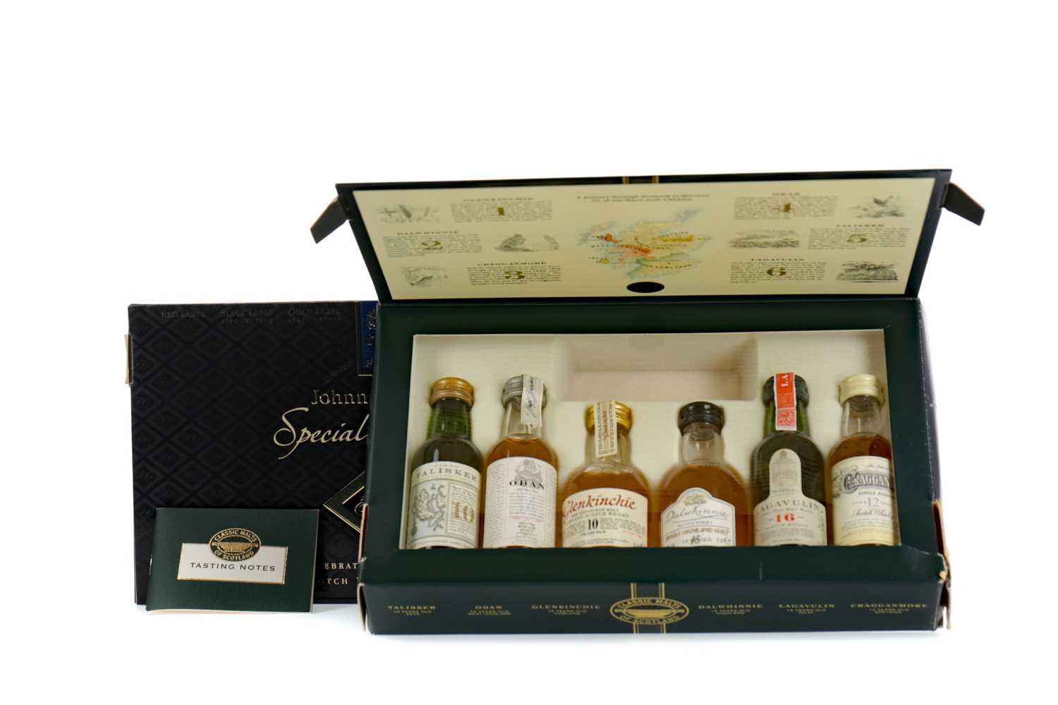 Lot 80 - JOHNNIE WALKER SPECIAL COLLECTION AND CLASSIC MALTS MINIATURE PACKS