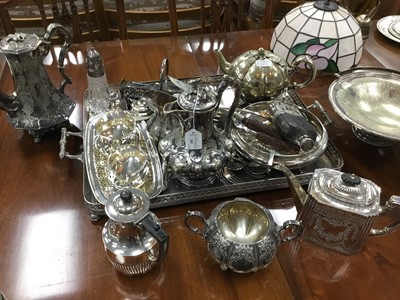 Lot 205 - A LOT OF SILVER AND PLATED WARE