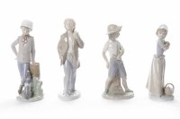 Lot 1136 - GROUP OF FOUR NAO FIGURES modelled as one...