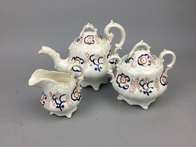 Lot 241 - A VICTORIAN TEA SERVICE