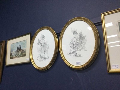 Lot 157 - A WILLIAM RUSSELL FLINT PRINT AND THREE OTHER PRINTS