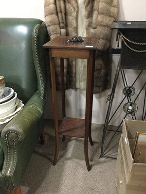 Lot 246 - AN EDWARDIAN INLAID MAHOGANY PLANT TABLE