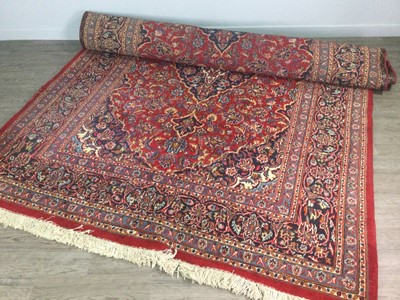 Lot 154 - A 20TH CENTURY RUG AND A SMALLER RUG