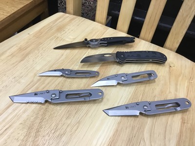 Lot 4 - A COLLECTION OF THIRTEEN HUNTIN KNIVES