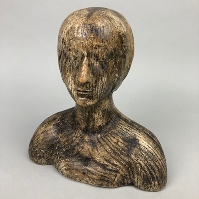 Lot 240 - A COMPOSITION BUST OF A FEMALE