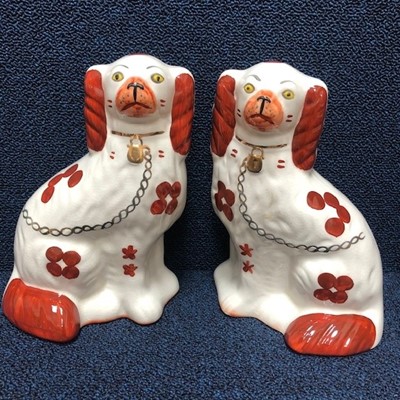 Lot 172 - A PAIR OF ARTHUR WOOD WALLY DOGS AND ANOTHER PAIR