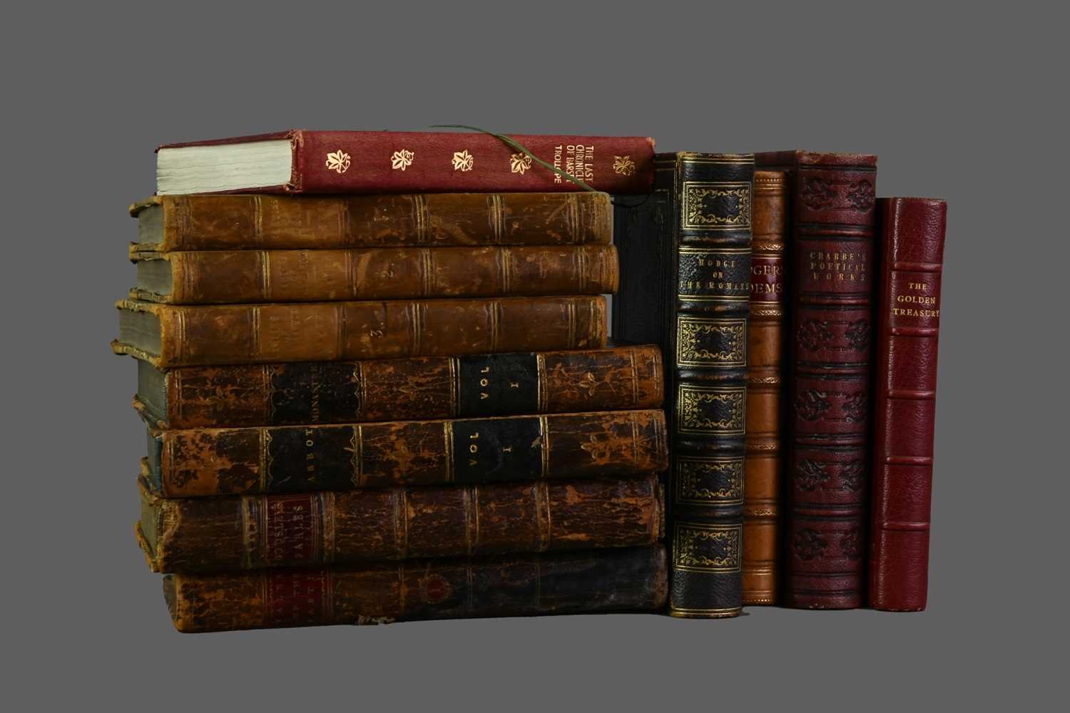 Lot 1138 - LOT OF LEATHER BOUND BOOKS