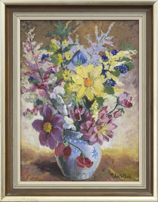 Lot 50 - SUMMER MIXTURE, AN OIL BY JOHN S CLARK