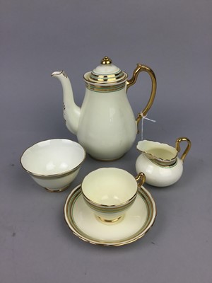 Lot 287 - A STAFFORDSHIRE NEW CHELSEA COFFEE SERVICE AND ANOTHER