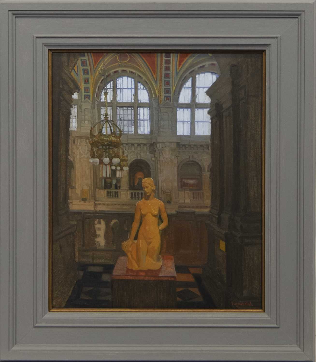 Lot 651 - THE NYMPH OF KELVINGROVE, AN OIL BY ANDREW FITZPATRICK
