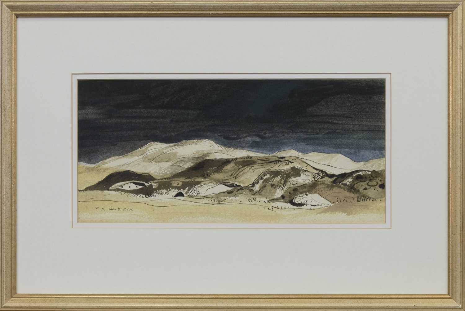 Lot 668 - AN UNTITLED WATERCOLOUR BY TOM HOVELL SHANKS