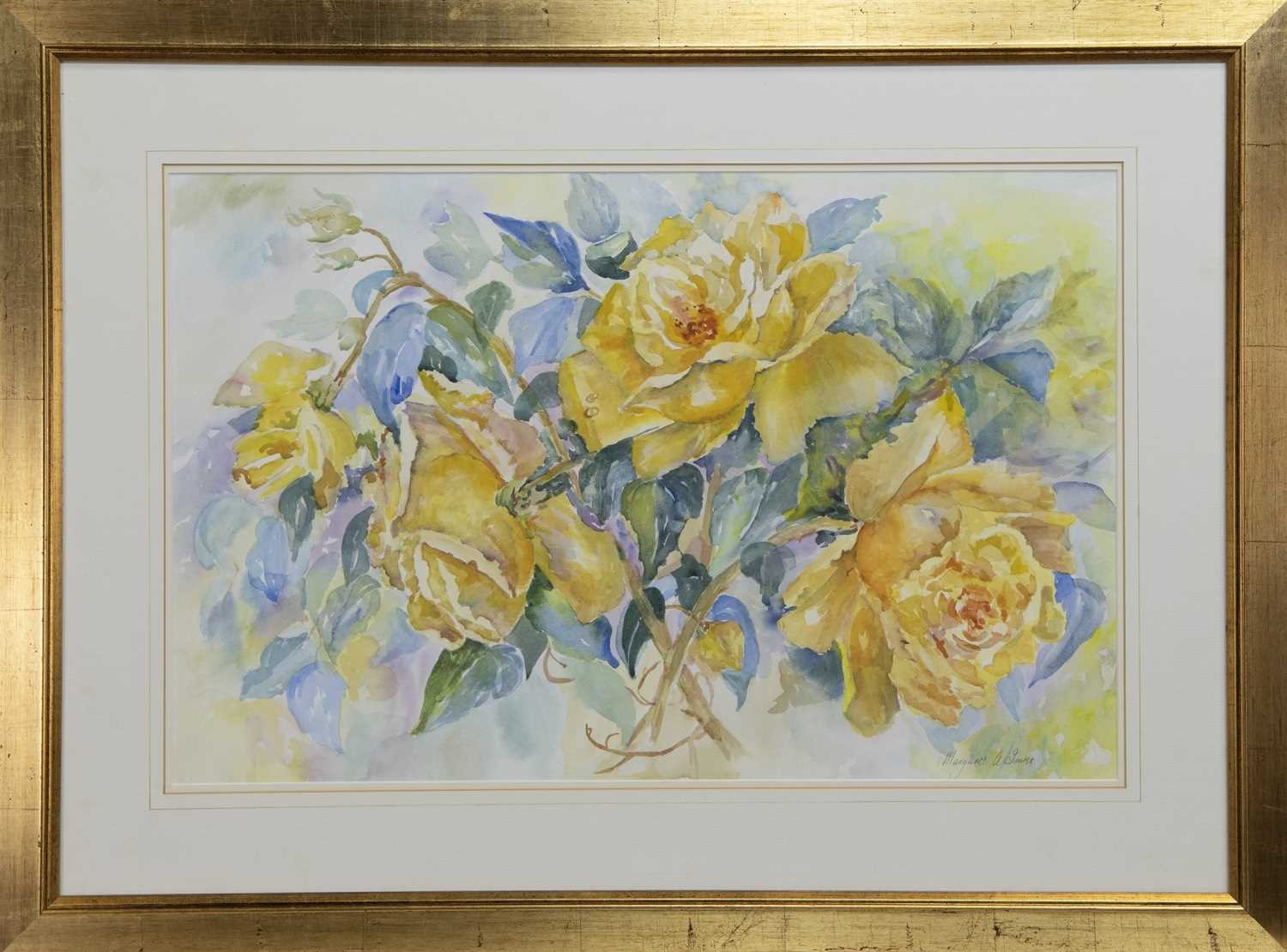Lot 52 - GOLDEN SHOWER, A WATERCOLOUR BY MARGARET A IMRIE