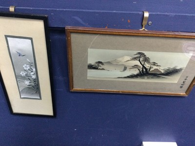 Lot 298 - A LOT OF FIVE JAPANESE PAINTINGS