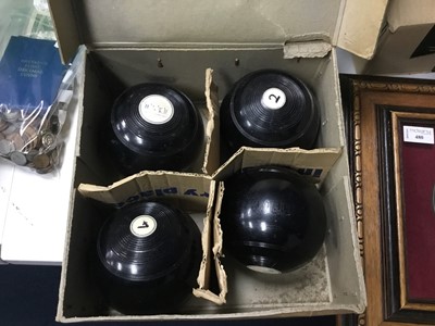 Lot 315 - A SET OF FOUR R.G. LAWRIE GLASGOW BOWLS