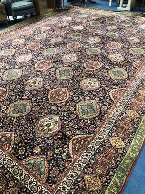 Lot 457 - A LARGE PERSIAN DESIGN CARPET