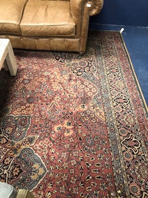 Lot 458 - A LARGE PERSIAN DESIGN CARPET