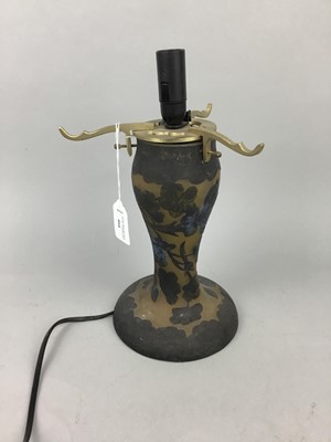 Lot 466 - A CAMEO GLASS TABLE LAMP