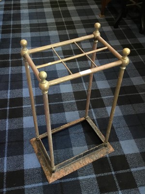 Lot 357 - A CAST IRON STICK STAND