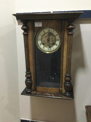 Lot 362 - A LATE 19TH CENTURY WALL CLOCK