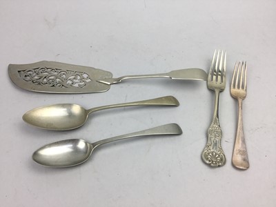 Lot 368 - A LARGE LOT OF SILVER PLATED FLATWARE