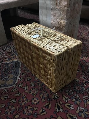 Lot 468 - A WICKER PICNIC SET