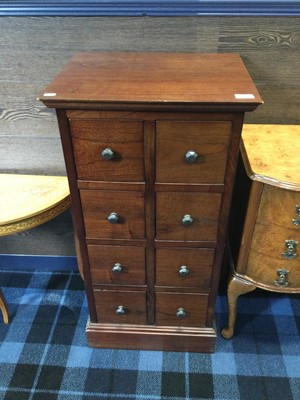 Lot 455 - A REPRODUCTION CHEST OF EIGHT DRAWERS