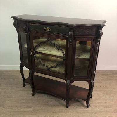 Lot 395 - A VICTORIAN MAHOGANY DISPLAY CABINET