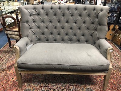 Lot 250A - A TWO SEAT HIGHBACK SETTEE