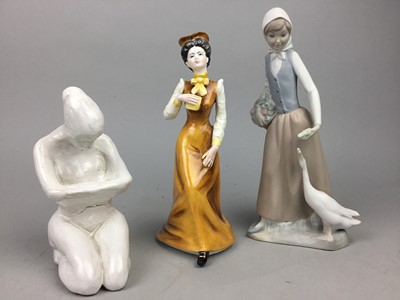 Lot 380 - A LOT OF TWO ROYAL DOULTON FIGURES AND FOUR OTHERS