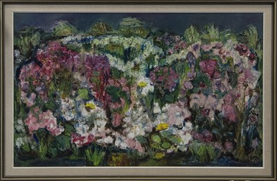 Lot 711 - PROFUSION, AN OIL BY HILDA GOLDWAG