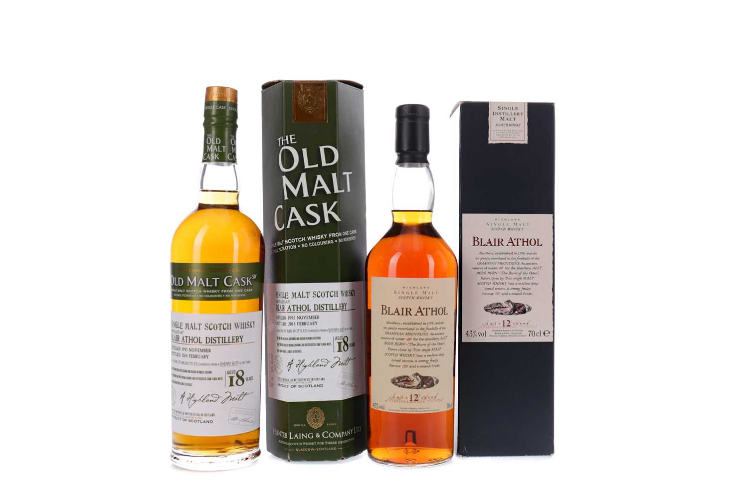 Lot 108 - BLAIR ATHOL 1995 OLD MALT CASK AGED 18 YEARS AND BLAIR ATHOL AGED 12 YEARS FLORA & FAUNA
