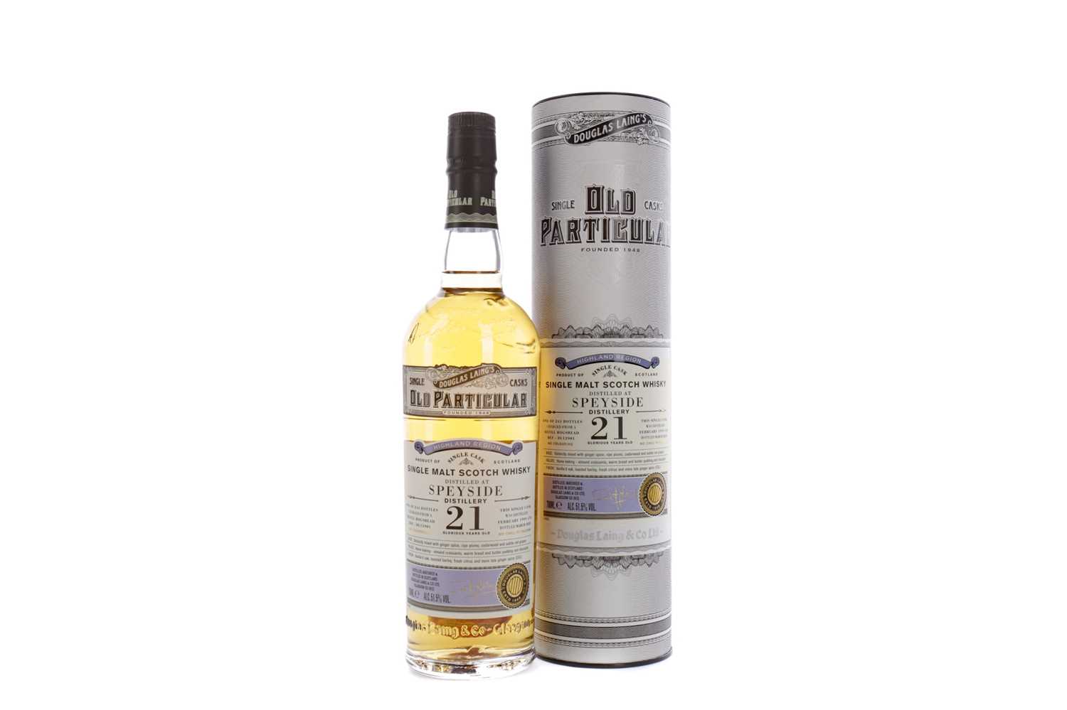 Lot 112 - SPEYSIDE 1999 OLD PARTICULAR AGED 21 YEARS