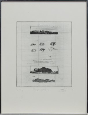 Lot 61 - DISAPPEARING LANDSCAPES, AN ETCHING BY STUART DUFFIN