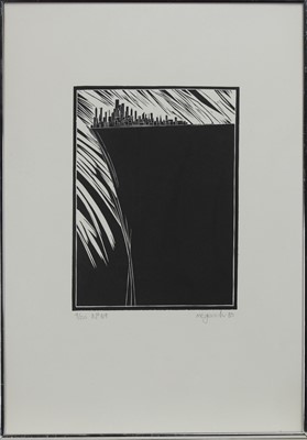 Lot 59 - ON THE EDGE (NO. 69), A PRINT BY BRIAN MCGEOCH