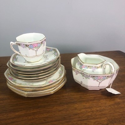 Lot 592 - A ROYAL DOULTON PART TEA SERVICE